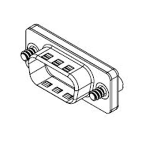 Molex Fct Metal Dust Cap For Size 3 Male D-Sub, 4-40 Unc Thread Screws 1731120062